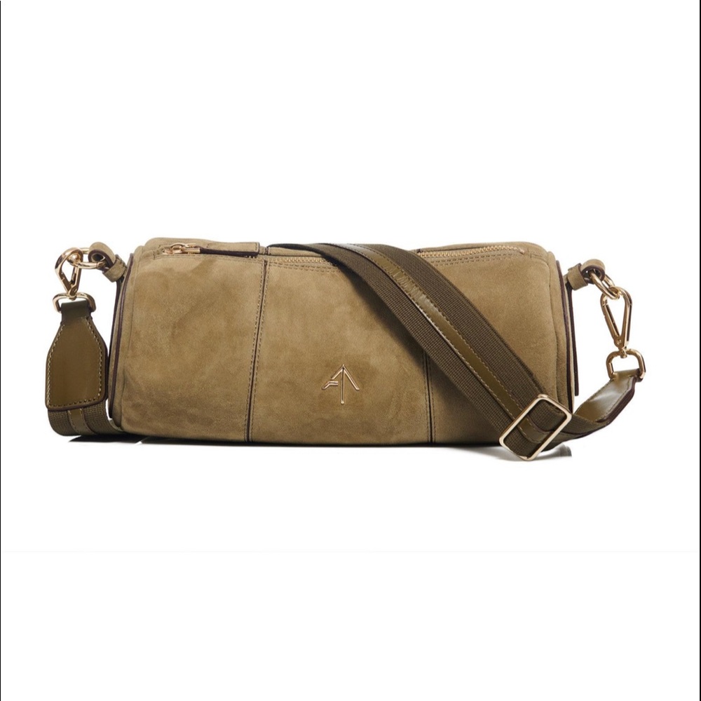 Manu Atelier Suede Khaki Bag